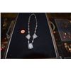 Image 1 : 12K WG FILLED DECO STYLE AGATE NECKLACE