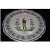 Image 2 : HENRIOT QUIMPER PEDESTAL BOWL & PLATES (3 PCS)