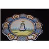 Image 2 : HENRIOT QUIMPER PEDESTAL DISH & PLATE (2 PCS)