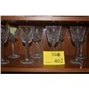 Image 1 : WATERFORD CRYSTAL STEMWARE, LISMORE PATTERN (8 PCS)