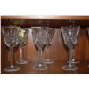 Image 3 : WATERFORD CRYSTAL STEMWARE, LISMORE PATTERN (8 PCS)