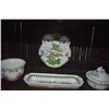 Image 2 : ASSORTED PLATES, COVERED JARS, TRAY, SPOONS, VASE, CUP, ETC. (16 PCS)