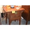 Image 2 : CHINESE HUALI WINE TABLE, MING STYLE W/1 DRAWER (27 3/4" X 18 3/4" X 31 1/4")