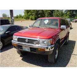  1992 TOYOTA 4RUNNER - 163,134 Exmt