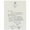 Image 1 : Bill, Hillary, and Chelsea Clinton Autograph Letter Signed