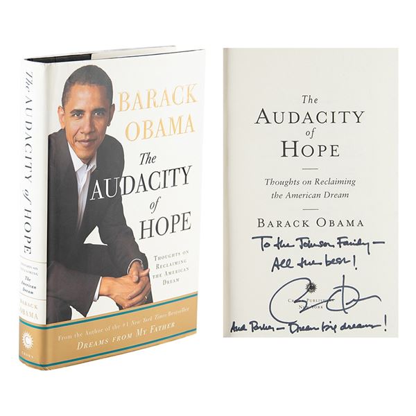 Barack Obama Signed Book