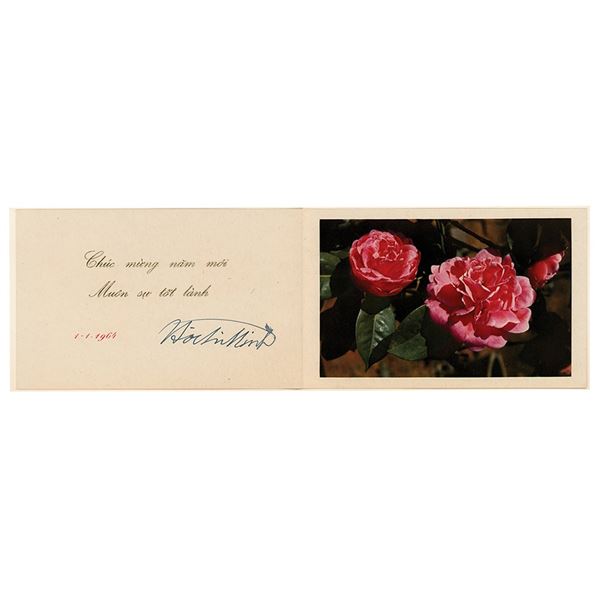 Ho Chi Minh Signed New Year's Card