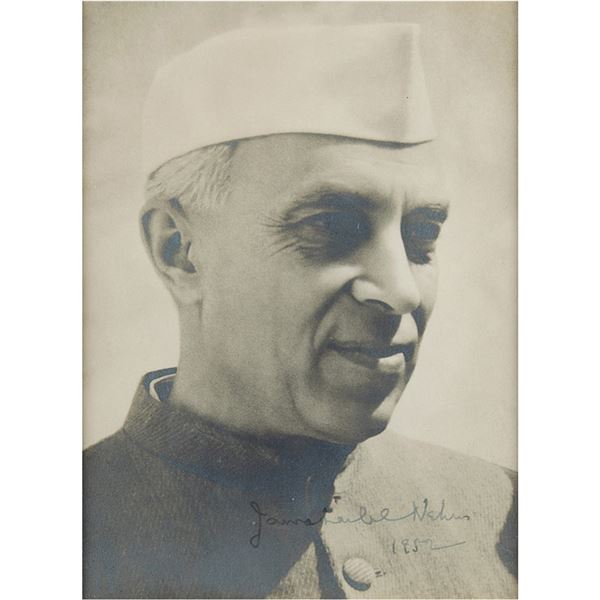 Jawaharlal Nehru Signed Photograph