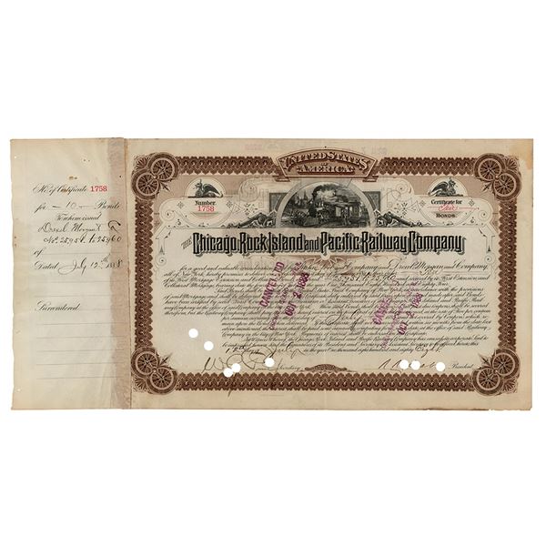 J. Pierpont Morgan Signed Bond Certificate