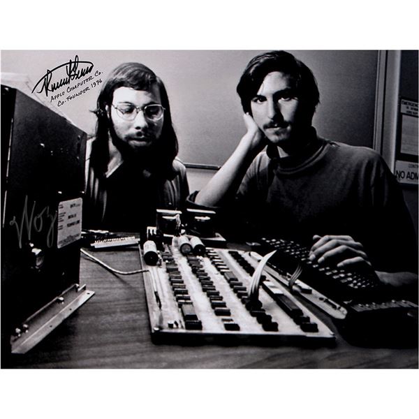 Apple: Wozniak and Wayne Signed Photograph