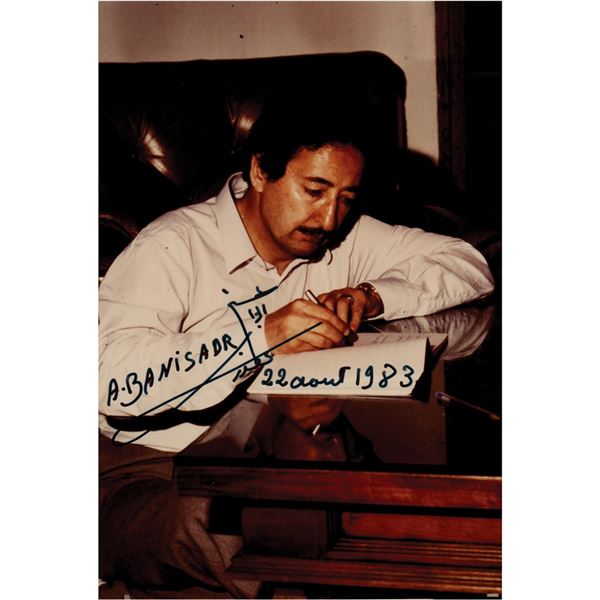 Abolhassan Banisadr Signed Photograph