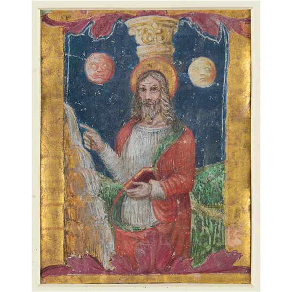 Christ Pantocrator Hand-Painted Illumination