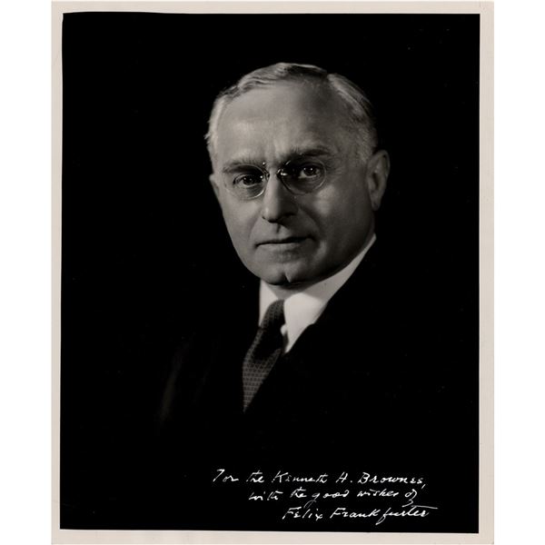 Felix Frankfurter Signed Photograph