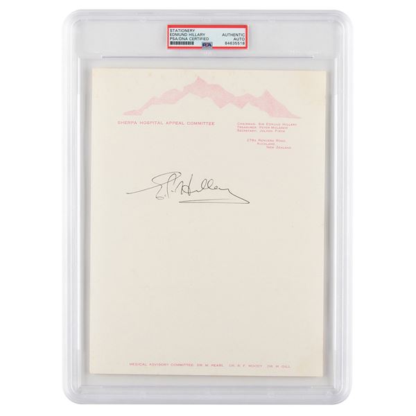 Edmund Hillary Signature