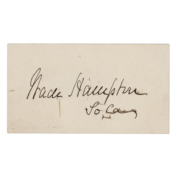 Wade Hampton Signature