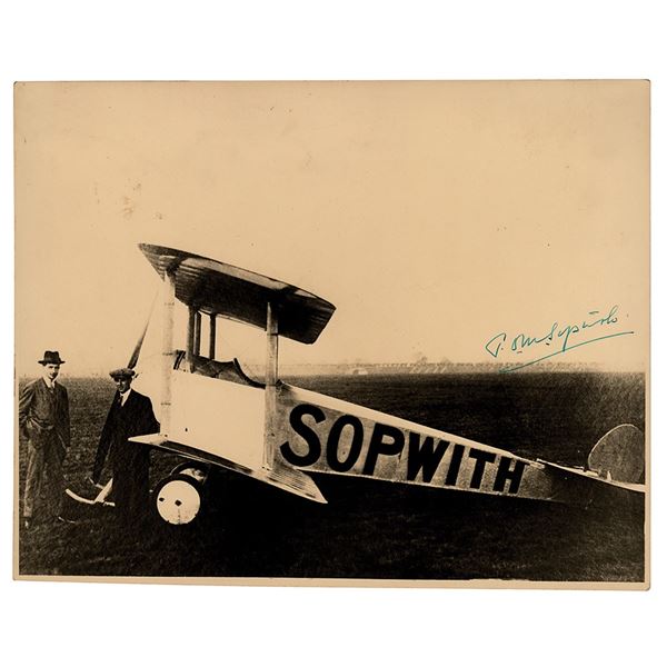 Thomas Sopwith Signed Photograph