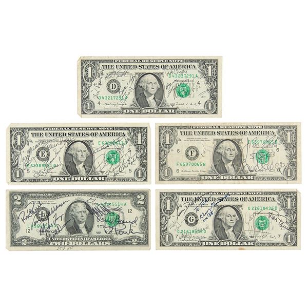 Space Shuttle (5) Multi-Signed Bank Notes