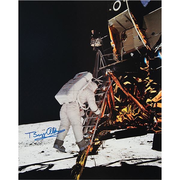 Buzz Aldrin Signed Photographic Print