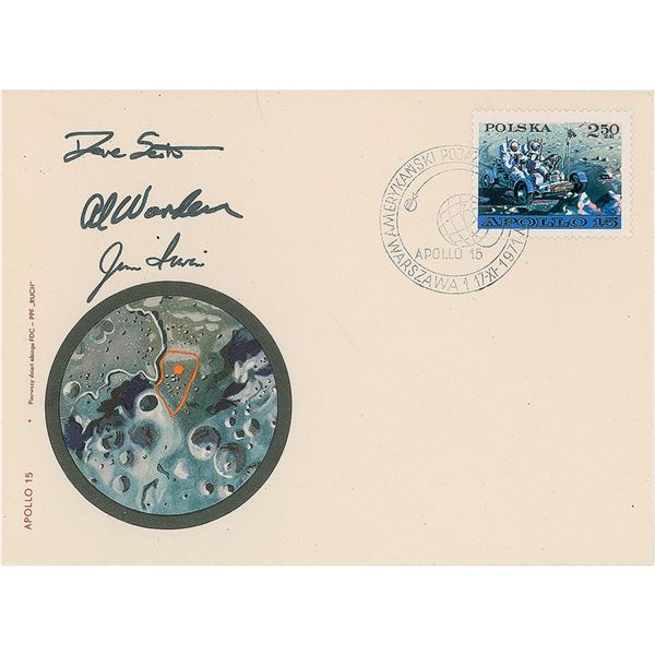 Apollo 15 Signed Commemorative Cover