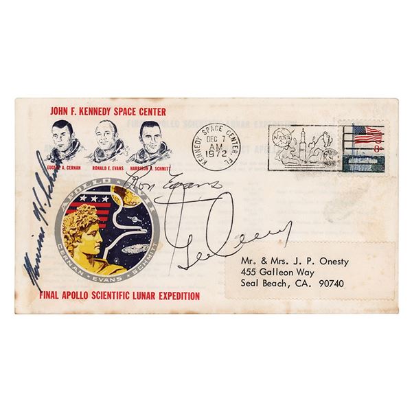 Apollo 17 Signed 'Launch Day' Cover