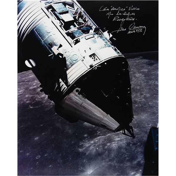 Gene Cernan Signed Oversized Photograph