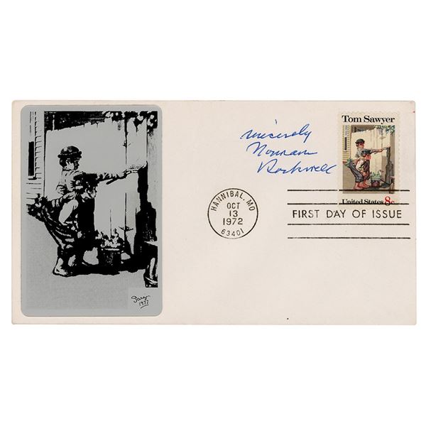 Norman Rockwell Signed First Day Cover