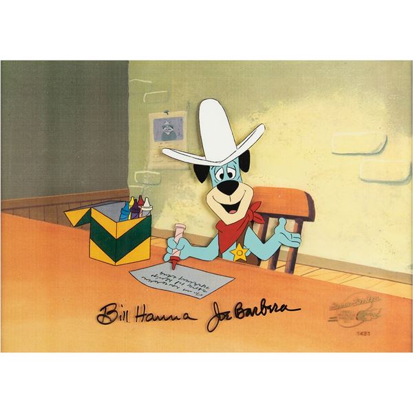 Bill Hanna and Joe Barbera Signed Production Cel