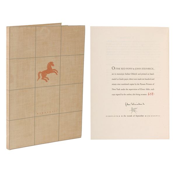 John Steinbeck Signed Book