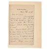 Image 1 : John Boyle O'Reilly Autograph Letter Signed