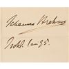 Image 2 : Johannes Brahms Signature