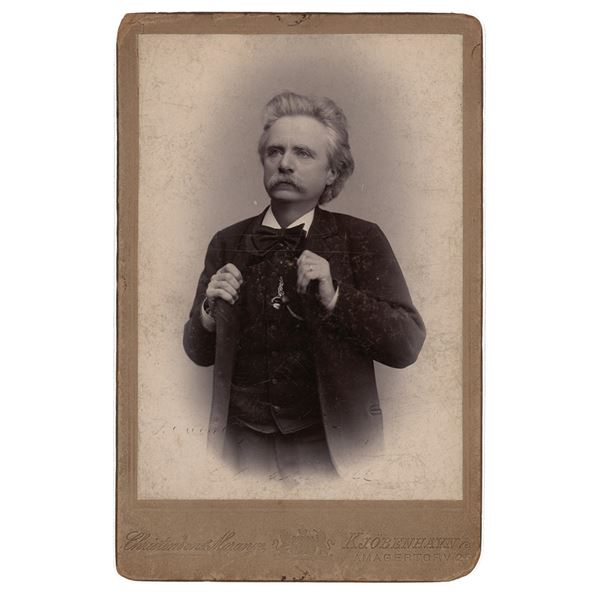 Edvard Grieg Signed Photograph