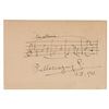 Image 1 : Pietro Mascagni Autograph Musical Quotation Signed