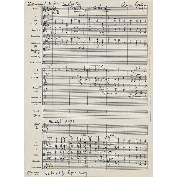 Aaron Copland AMQS from 'Red Pony'