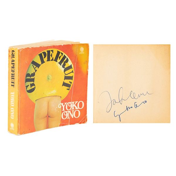 Beatles: John Lennon and Yoko Ono Signed Book - Grapefruit