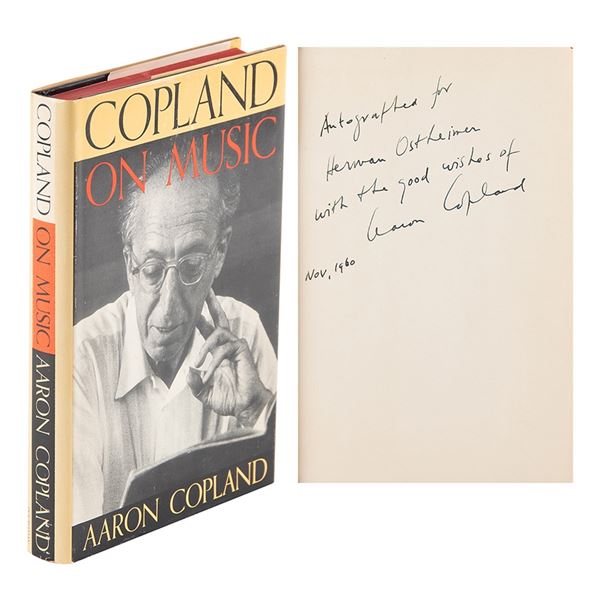 Aaron Copland Signed Book