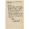 Image 1 : Alfred Cortot Autograph Letter Signed