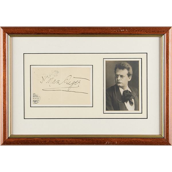 Max Reger Signature