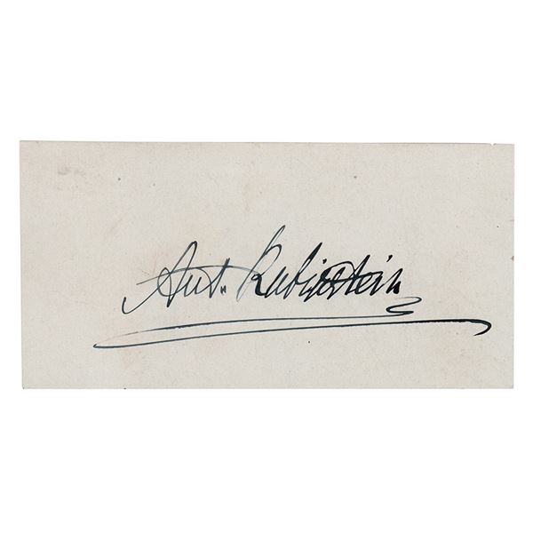 Anton Rubinstein Signature