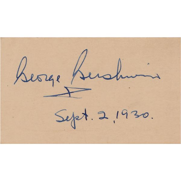 George Gershwin Signature