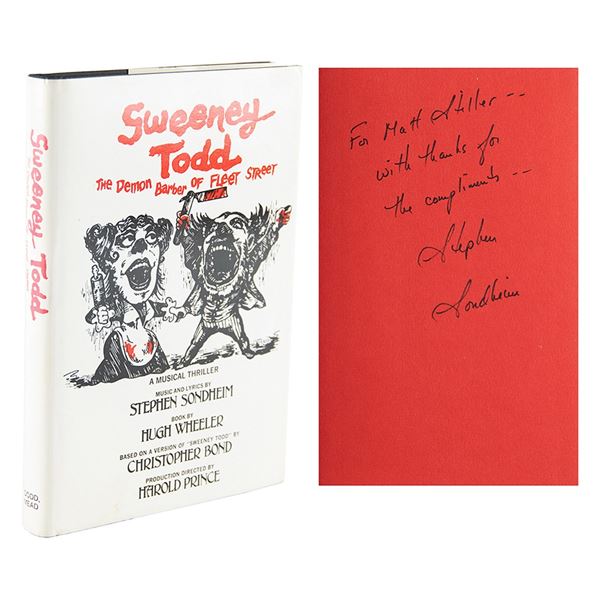 Stephen Sondheim Signed Book