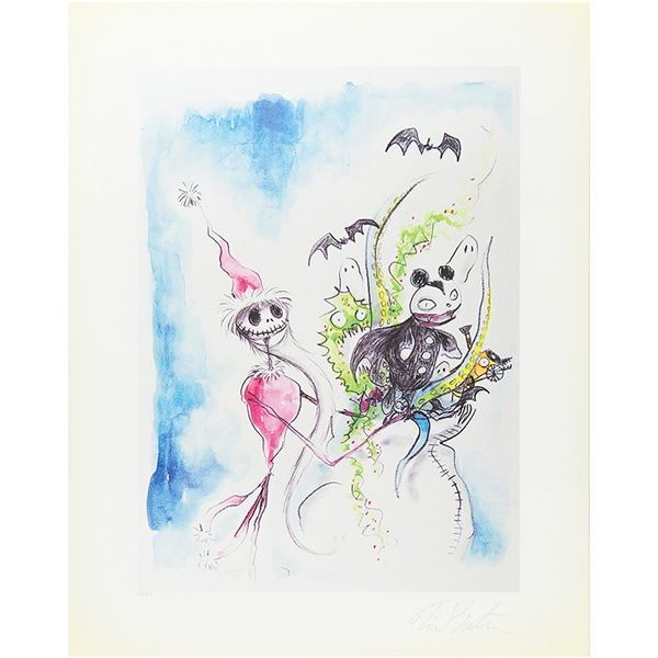 Tim Burton Signed Lithograph