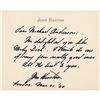 Image 1 : John Huston Autograph Note Signed on Moby Dick