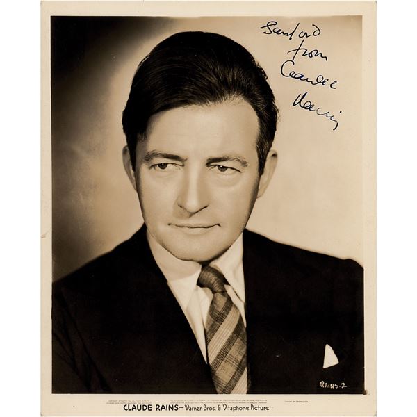 Claude Rains Signed Photograph