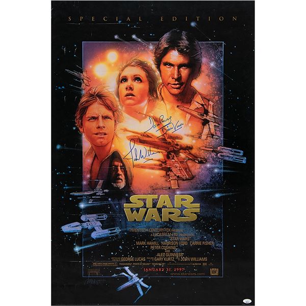 Star Wars: John Williams and David Prowse Signed Poster