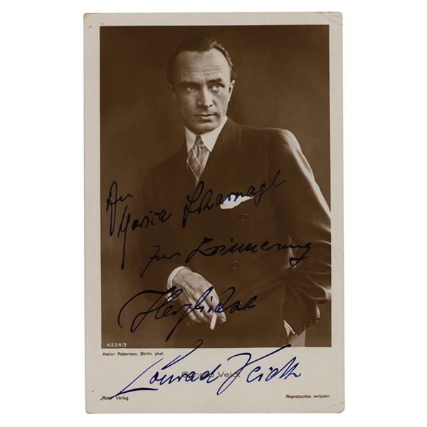 Conrad Veidt Signed Photograph