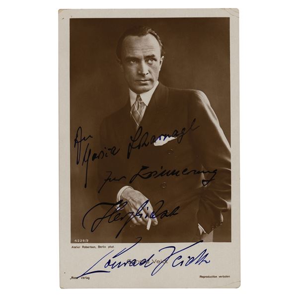 Conrad Veidt Signed Photograph