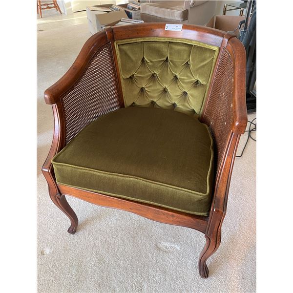 Caneback Cushioned Armchair