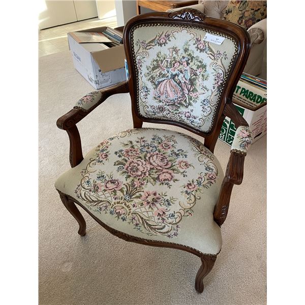 Vintage Tapestry Armchair