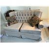 Image 1 : Mid Century Modern beige Loveseat &Accent Pillows