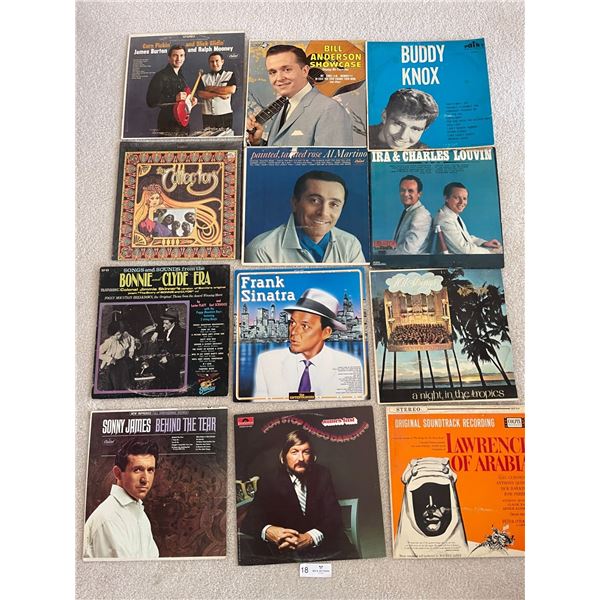 Assortment of Vintage Records (Frank Sinatra, Buddy Knox, Lawrence of Arabia & More!)